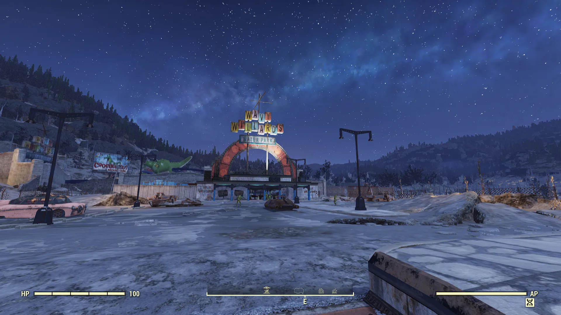 Ảnh chụp màn hình game Fallout 76 khi bật AMD AFMF 2.