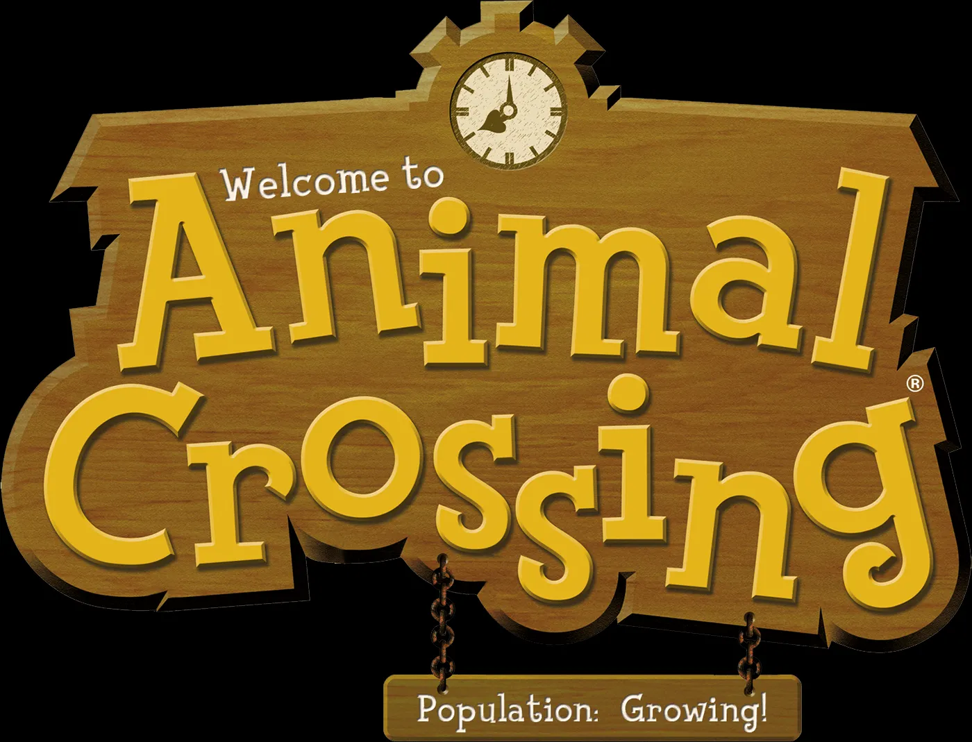 Biển hiệu thị trấn trong game mô phỏng Animal Crossing, gợi nhắc lối sống bình yên.