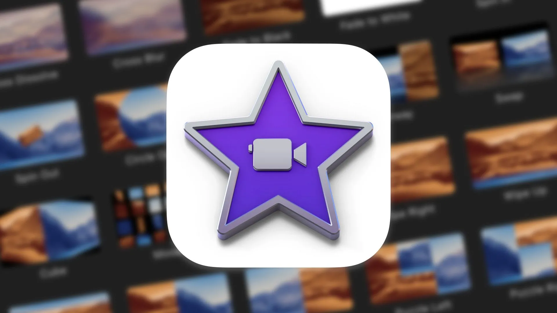 Biểu tượng ứng dụng iMovie của Apple, dùng để chỉnh sửa video.