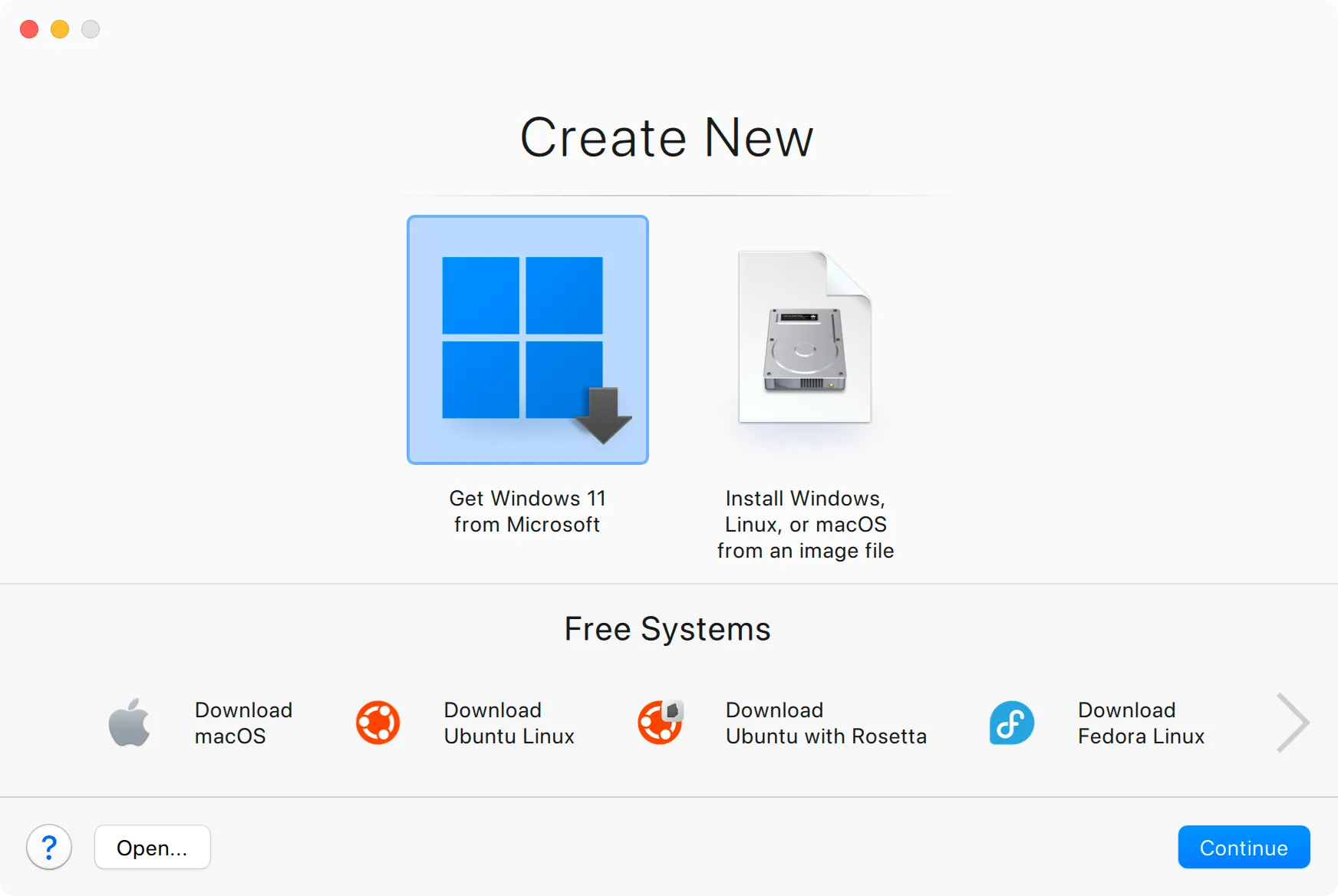 Các bước tạo máy ảo Windows 11 mới một cách dễ dàng trong Parallels Desktop.