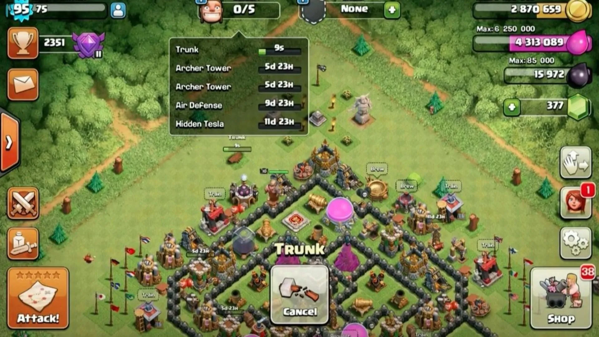 Các cơ chế giới hạn thời gian trong Clash of Clans đang phát huy tác dụng.