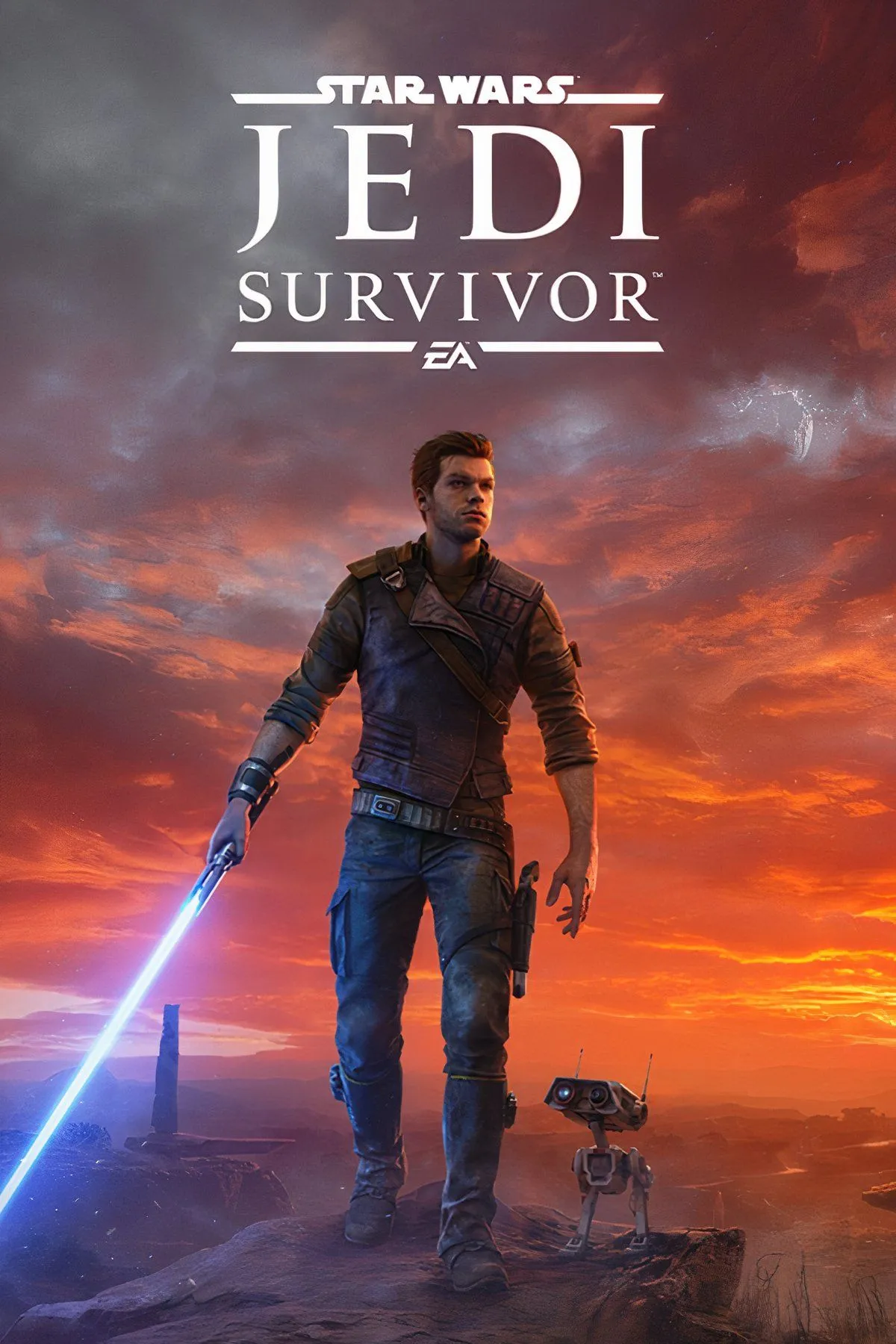 Cal Kestis sử dụng lightsaber trong Star Wars Jedi Survivor, thể hiện phong cách chiến đấu và phiêu lưu của một Jedi