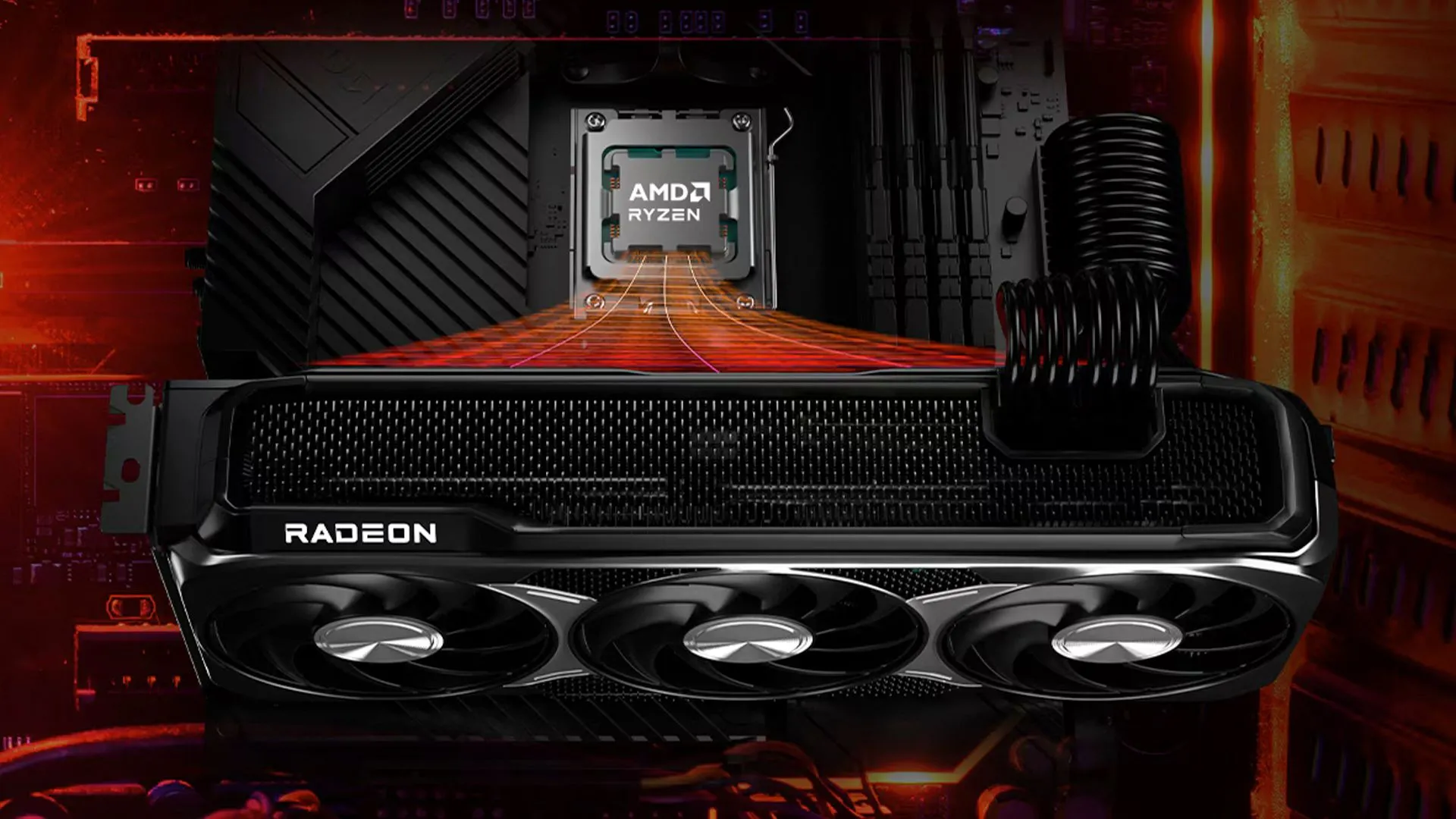 Card đồ họa AMD RX 9000 series với quạt tản nhiệt lớn