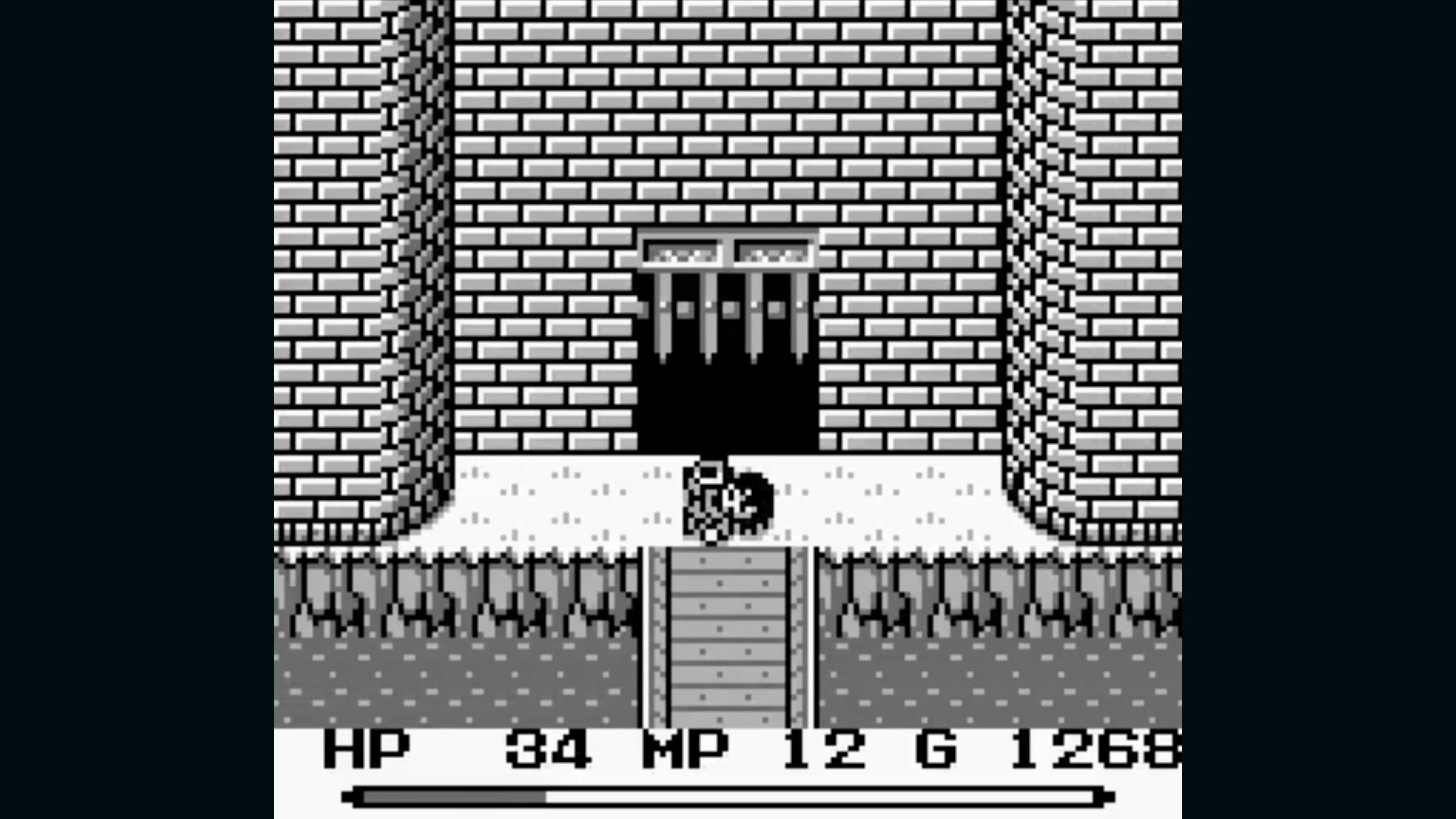 Giao diện chiến đấu hành động của Final Fantasy Adventure trên Game Boy, tương tự Zelda