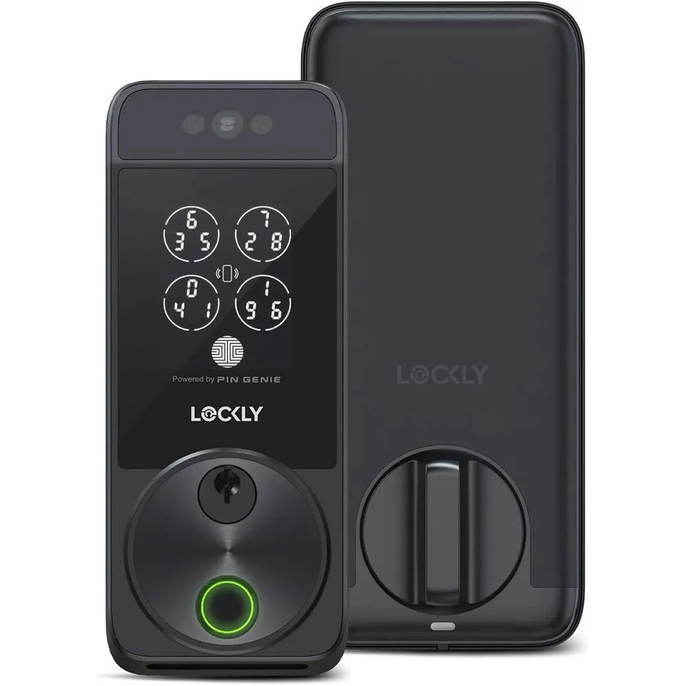 Hình ảnh khóa thông minh Lockly Visage hỗ trợ Apple HomeKit và HomeKey.