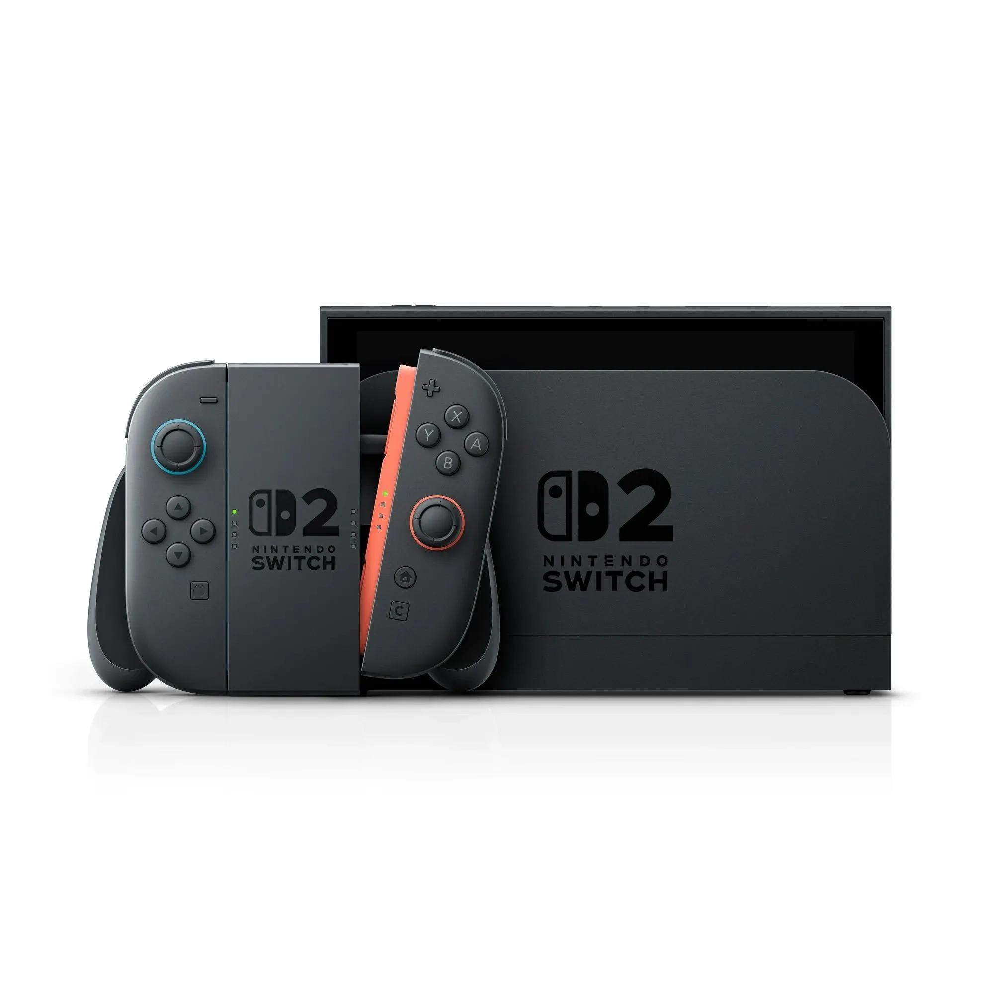 Hình ảnh tổng quan về máy chơi game Nintendo Switch 2 với thiết kế hiện đại và màn hình lớn hơn