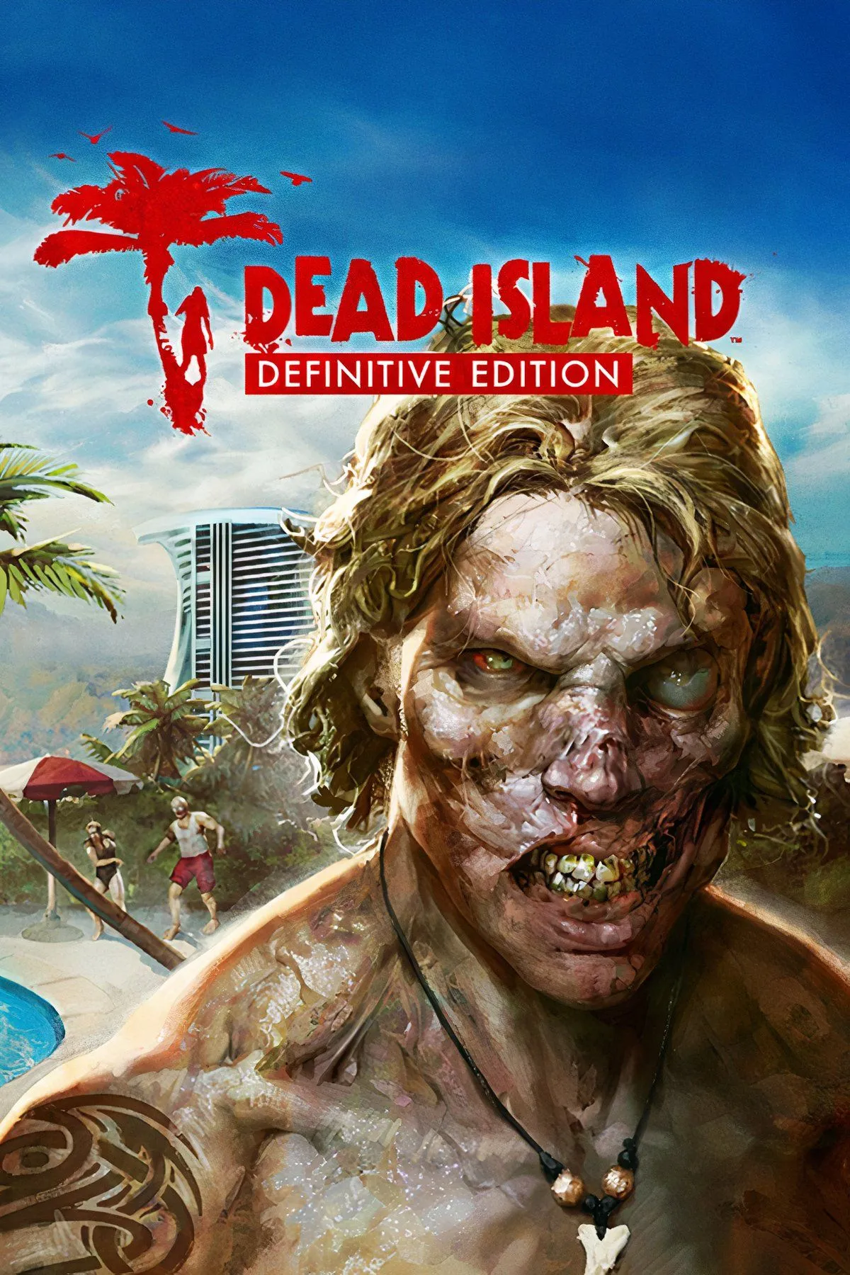 Khung cảnh một khu nghỉ dưỡng nhiệt đới bị tàn phá trong Dead Island, nơi những zombie hoành hành giữa một thiên đường mùa hè đã mất.