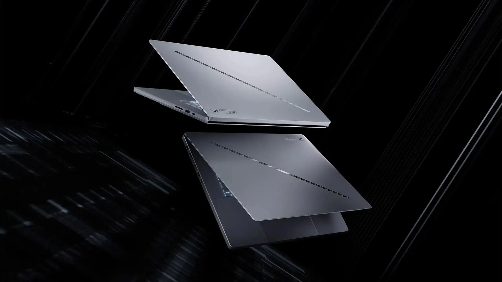Laptop gaming ASUS ROG Zephyrus G14 phiên bản 2025 trên bàn làm việc