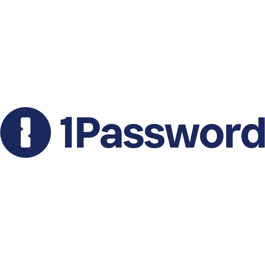 Logo 1Password màu xanh, biểu trưng cho trình quản lý mật khẩu tổng thể tốt nhất