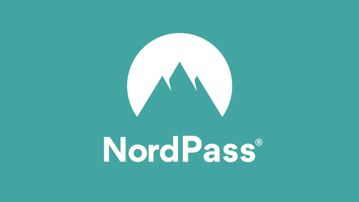 Logo NordPass trên nền màu xanh ngọc, đại diện cho giải pháp quản lý mật khẩu doanh nghiệp