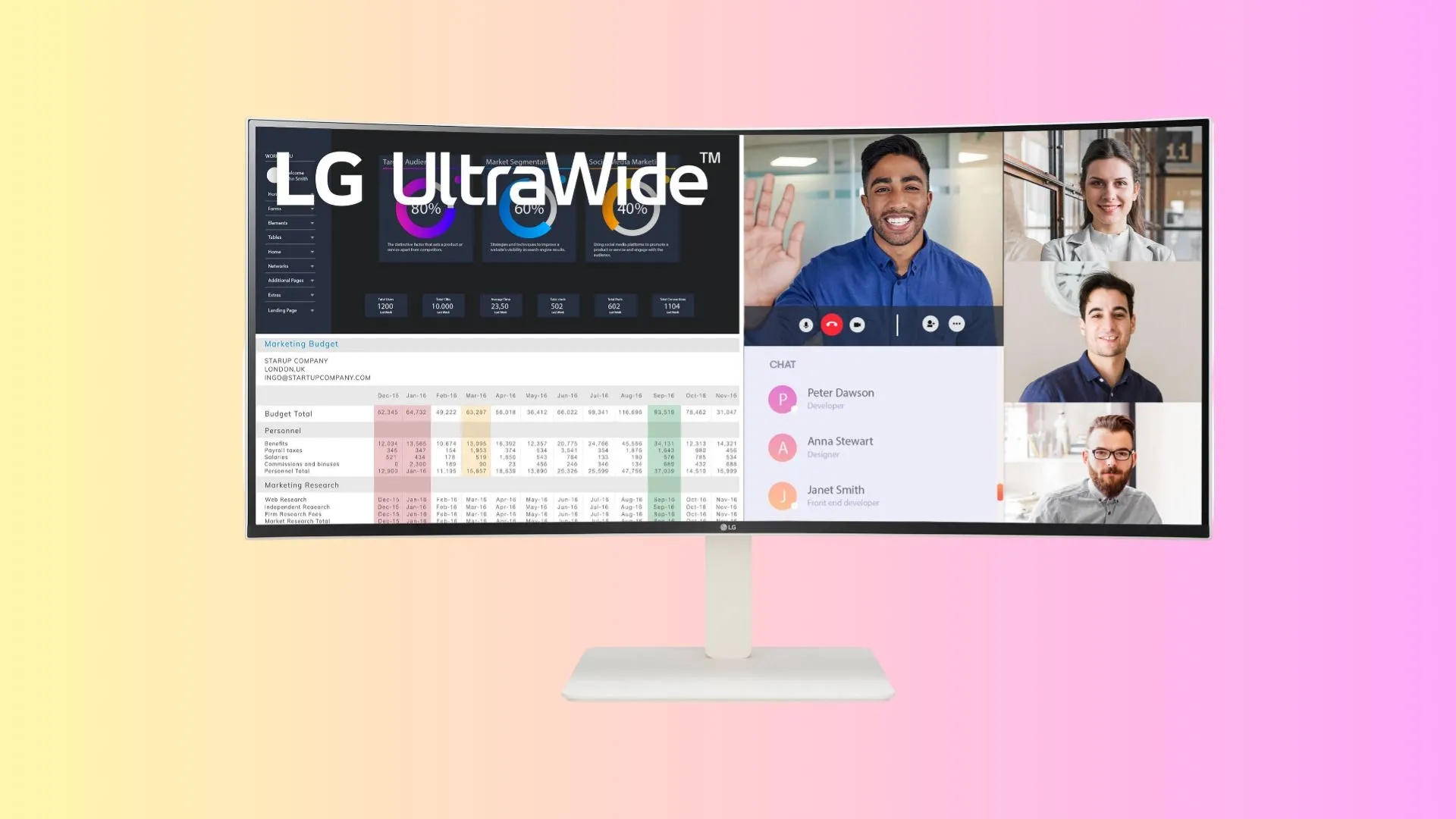 Màn hình cong siêu rộng LG 38WR85QC-W Nano IPS 38 inch