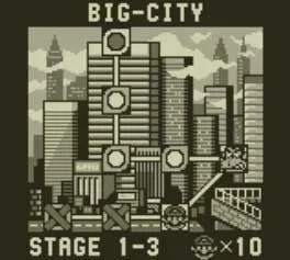 Màn hình gameplay của Donkey Kong trên Game Boy, với Mario thực hiện động tác nhảy mới