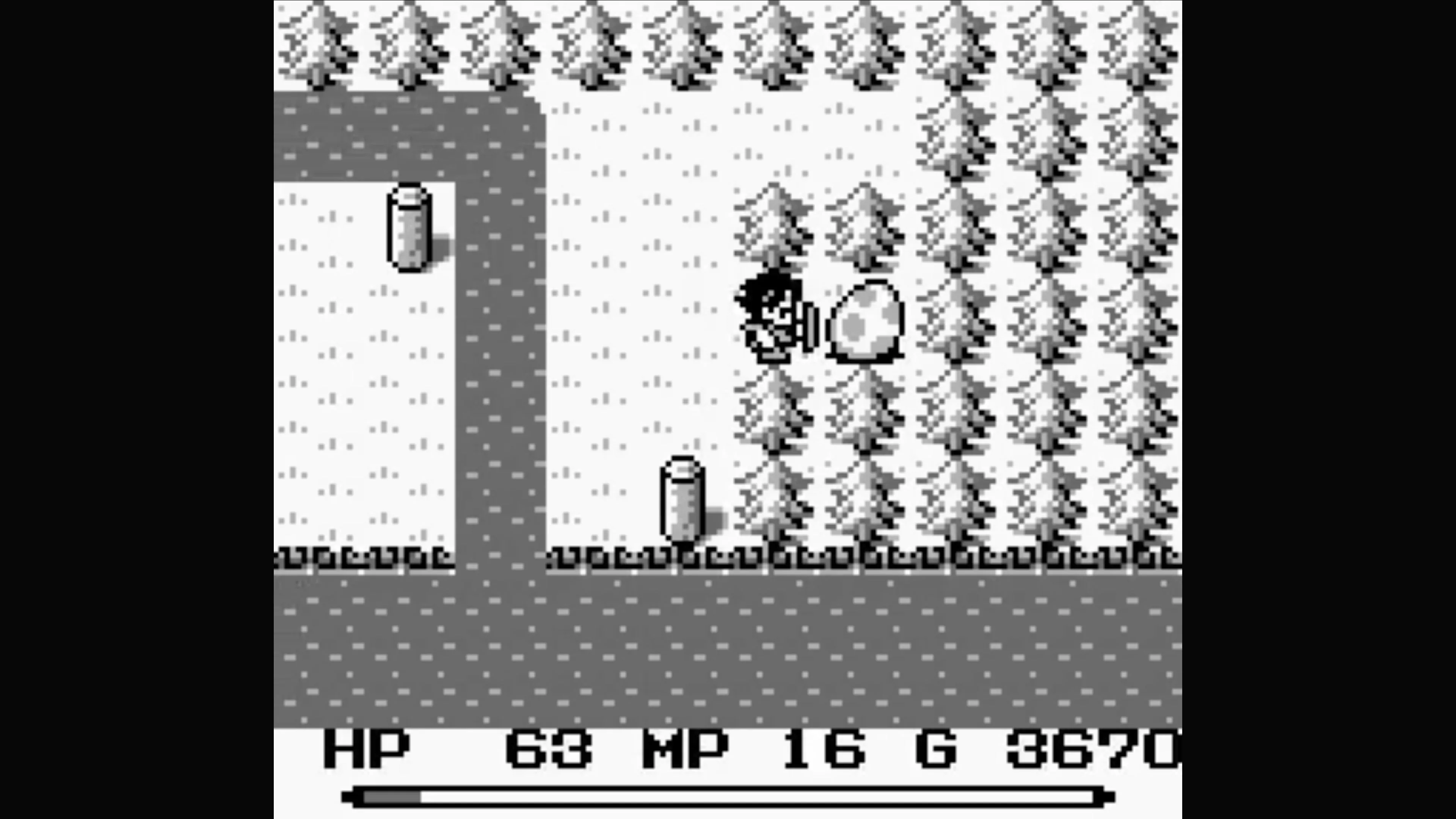 Màn hình gameplay Final Fantasy Adventure cho thấy yếu tố khám phá và tương tác môi trường