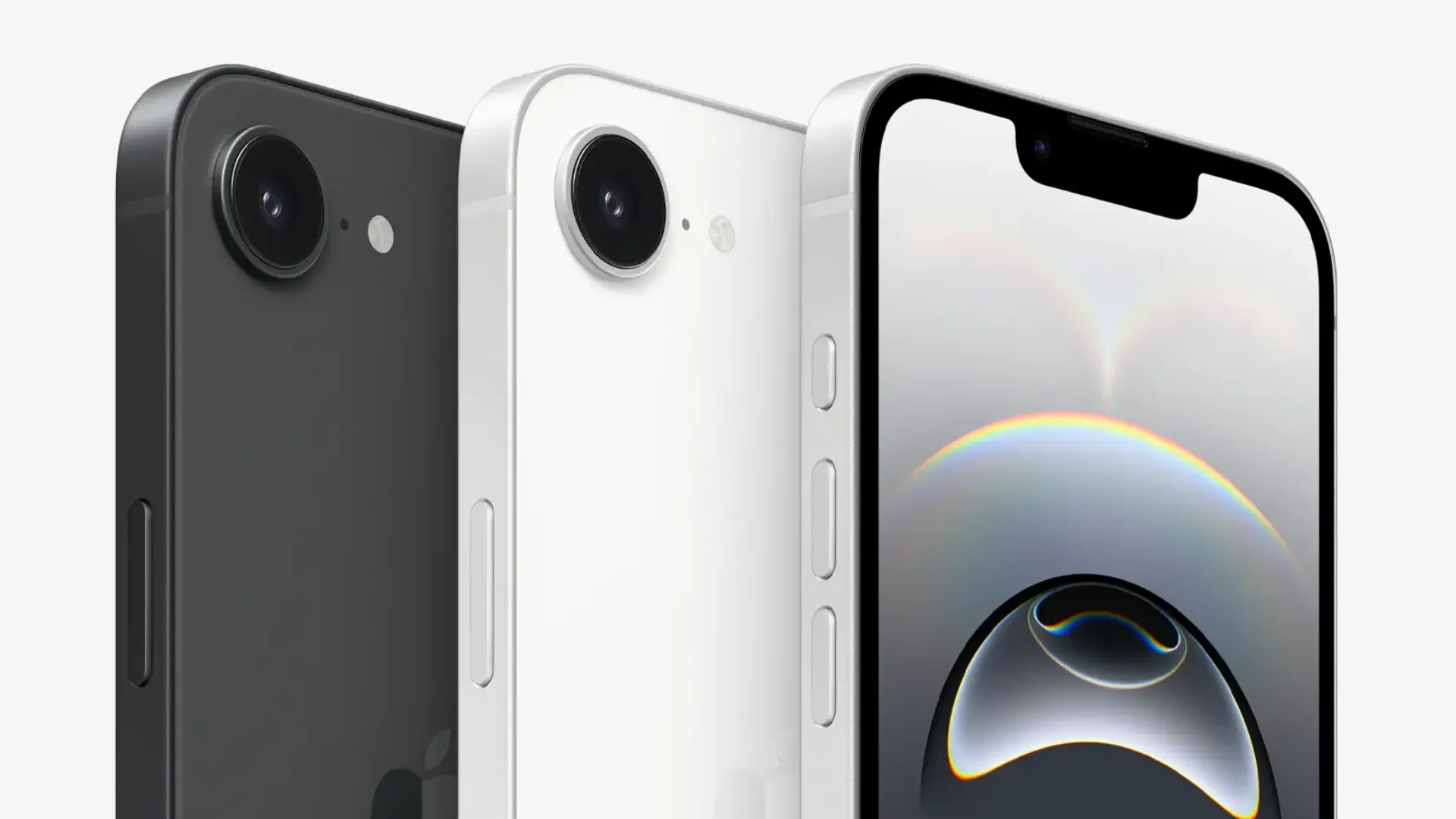 Màn hình iPhone 16e với notch tai thỏ chứa cảm biến Face ID, thể hiện bước tiến về công nghệ hiển thị.