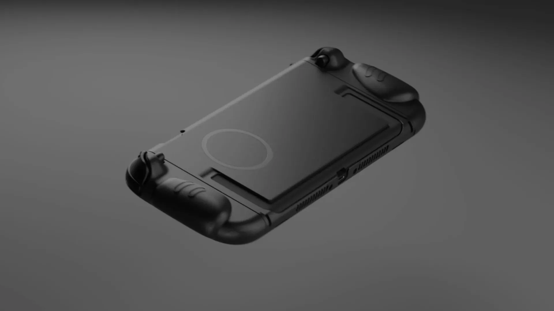 Mô hình Nintendo Switch 2 của Genki với ốp lưng có tay cầm có thể tháo rời, đồng thời hé lộ thiết kế chân đế mới chắc chắn hơn.