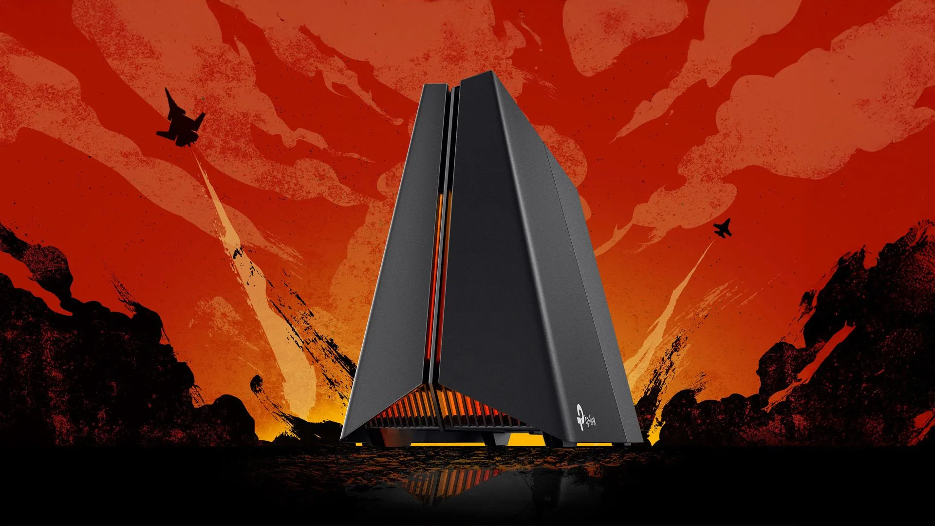 Router chơi game TP-Link Archer GE650 với đèn LED RGB nổi bật