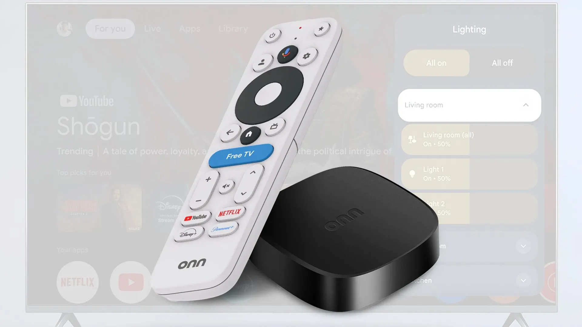 Thiết bị truyền phát Onn 4K Plus Google TV của Walmart