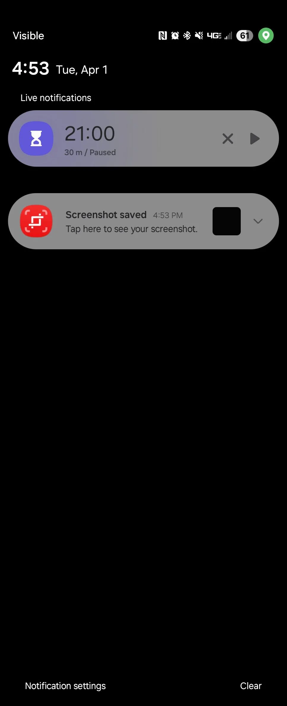 Thông báo trên One UI 7 hiển thị trên Samsung Galaxy Z Fold 6