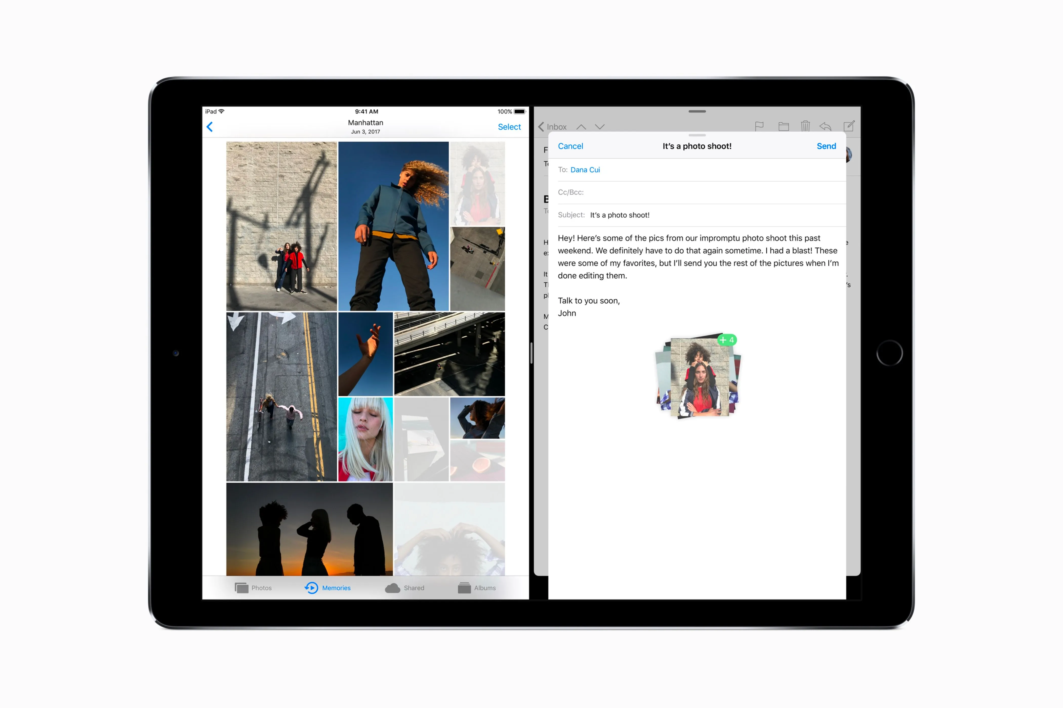 Tính năng kéo và thả tệp giữa các ứng dụng trên iPad chạy iOS 11