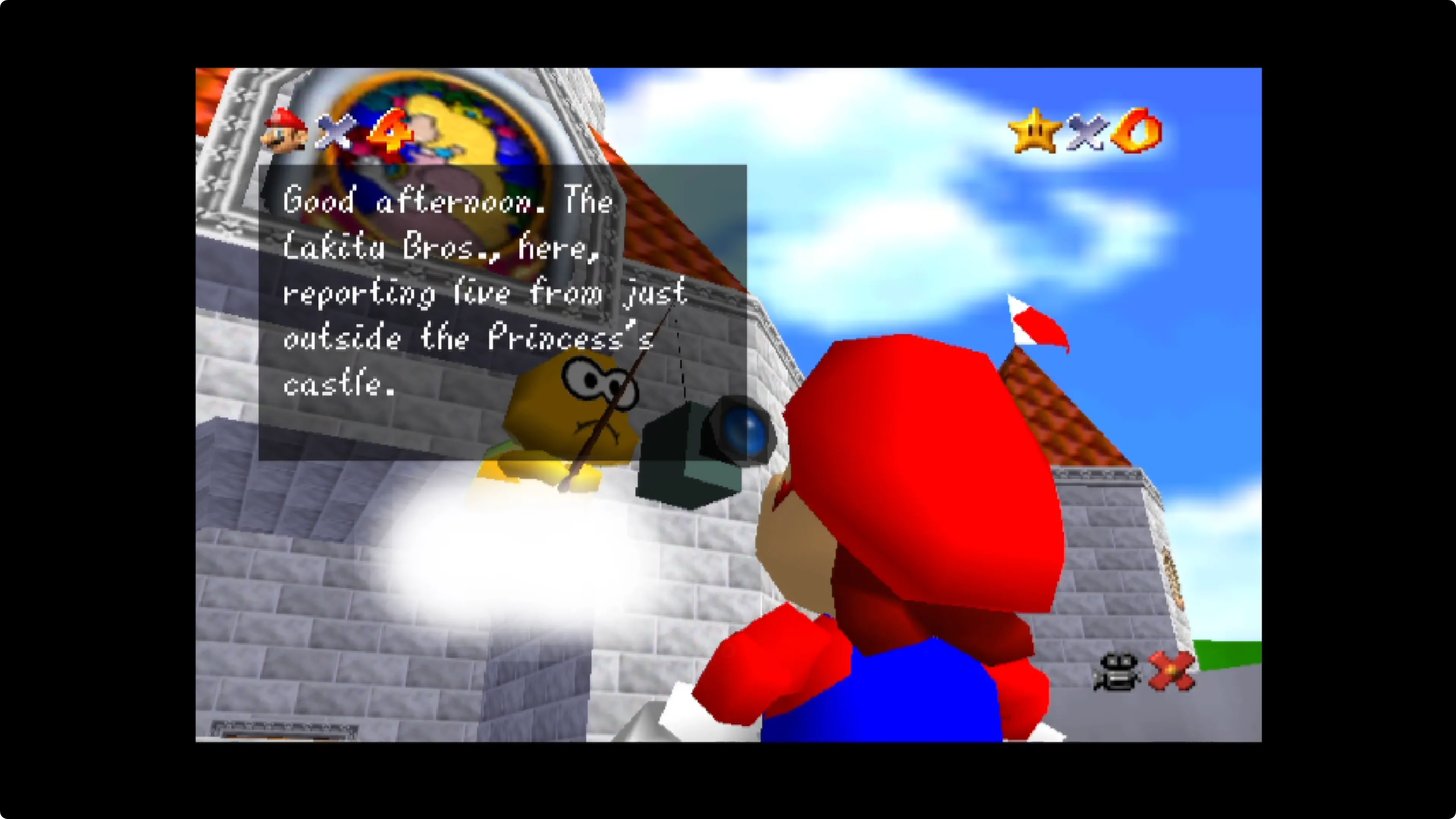 Trò chơi Super Mario 64 chạy trên Apple TV, cho thấy khả năng giả lập Nintendo 64 đáng ngạc nhiên dù gặp phải vấn đề hiệu năng chung.