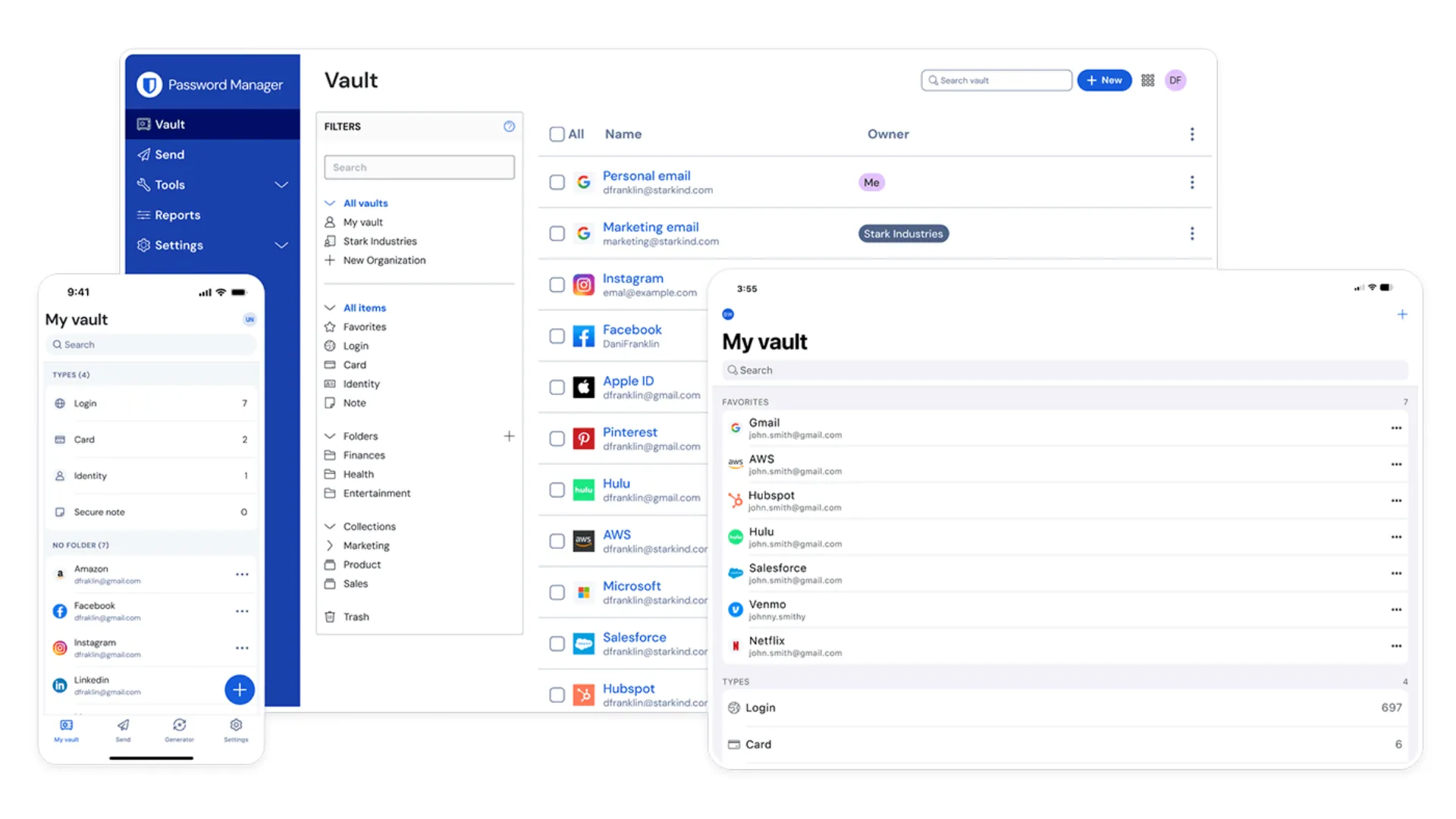 Ứng dụng Bitwarden trên macOS hiển thị giao diện quản lý mật khẩu an toàn, cho phép người dùng lưu trữ và truy cập thông tin đăng nhập một cách dễ dàng.