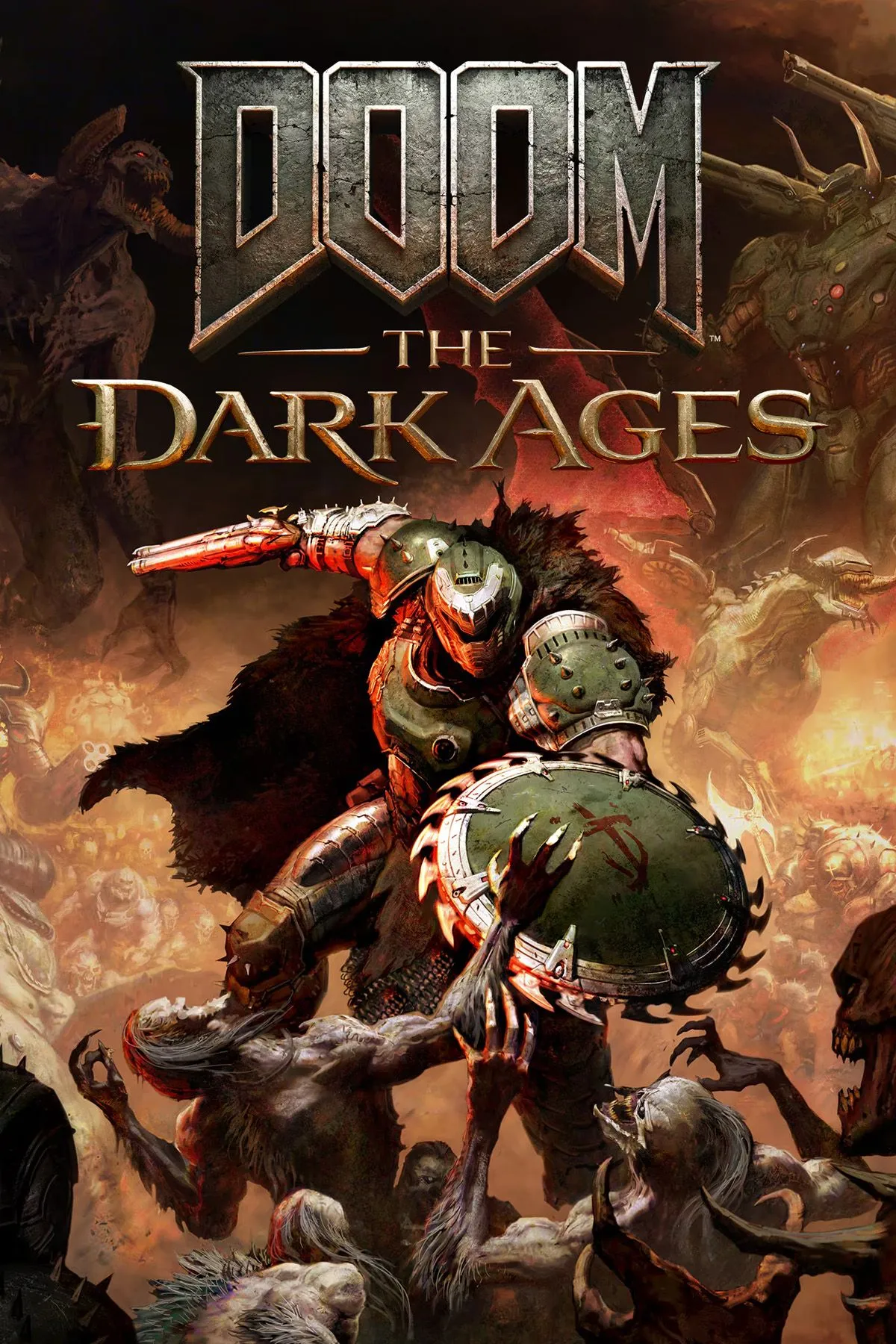 Ảnh bìa của Doom: The Dark Ages, một tựa game FPS hành động với đồ họa mạnh mẽ.