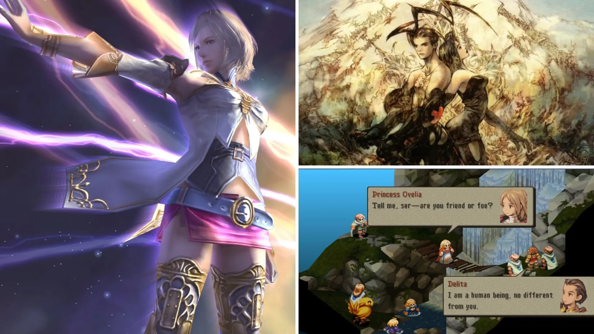Ashe trong Final Fantasy XII, công chúa và Delita trong Final Fantasy Tactics, cùng nhân vật chính từ Vagrant Story, đều thuộc Ivalice Alliance.