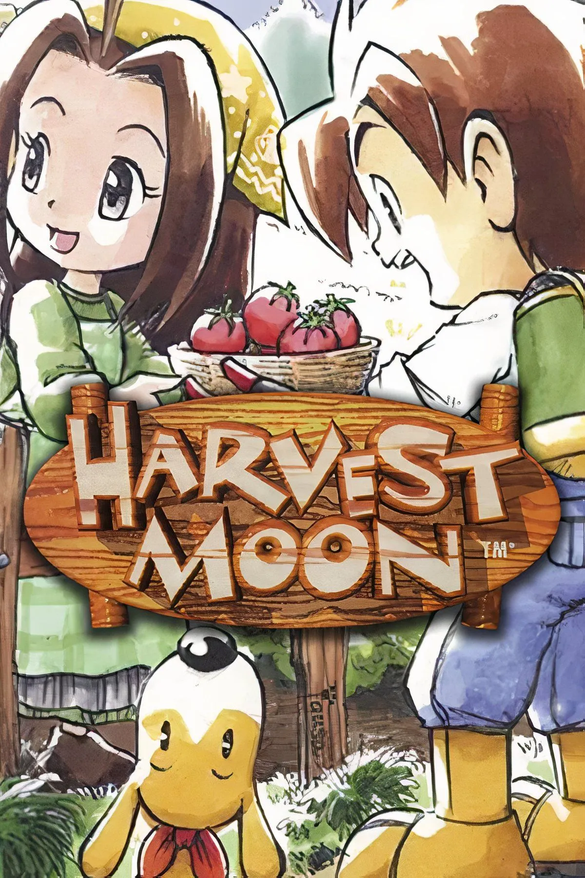 Ba ảnh chụp màn hình từ Harvest Moon, cho thấy lối chơi cơ bản và giao diện của tựa game mô phỏng nông trại kinh điển này.