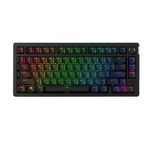 Bàn phím cơ không dây HyperX Alloy Rise 75 với thiết kế 75% và đèn RGB nổi bật