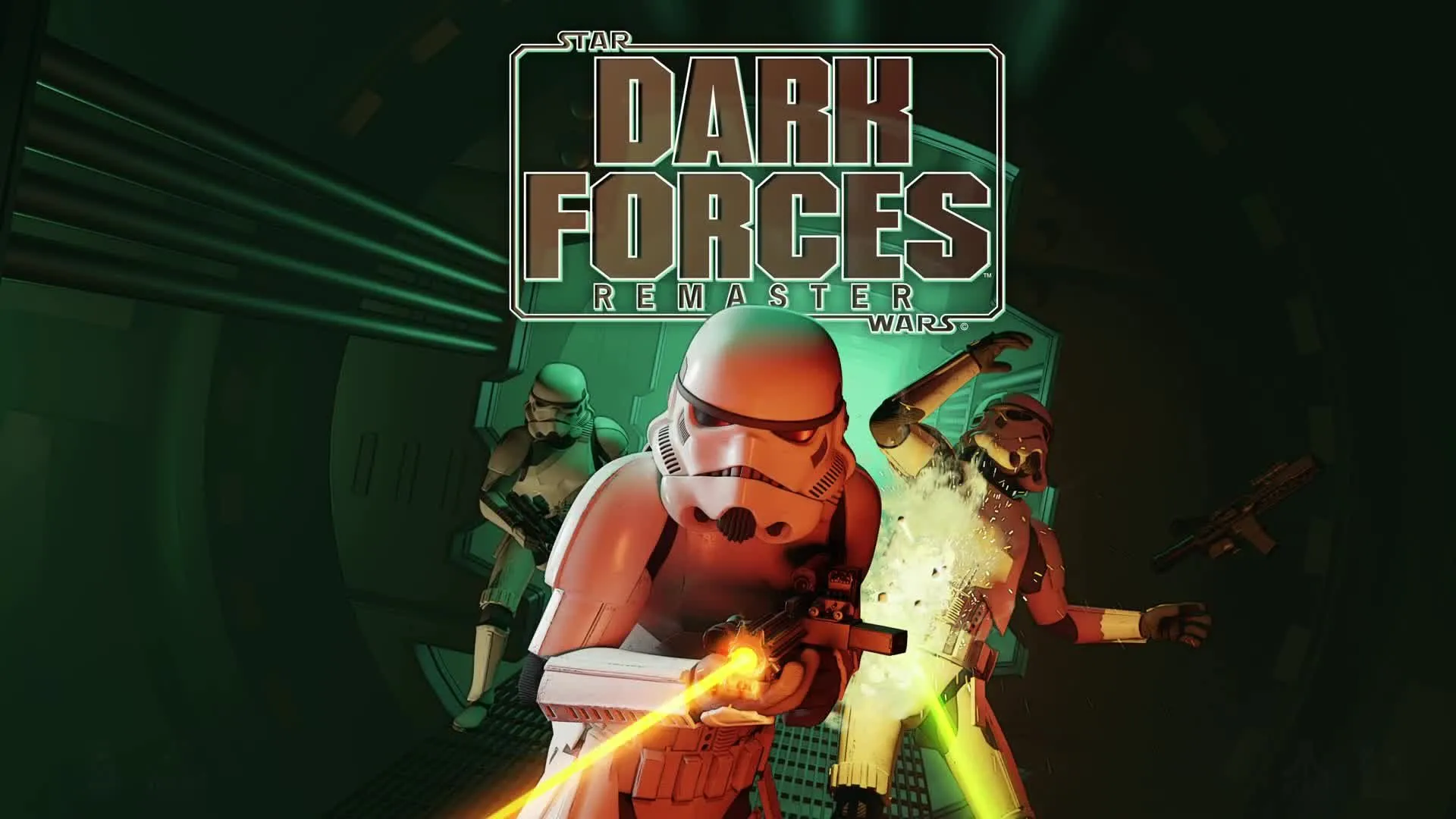 Bìa game Star Wars: Dark Forces với nhân vật chính Kyle Katarn trong bộ đồ đen, một trong những tựa game bắn súng FPS Star Wars tiên phong.