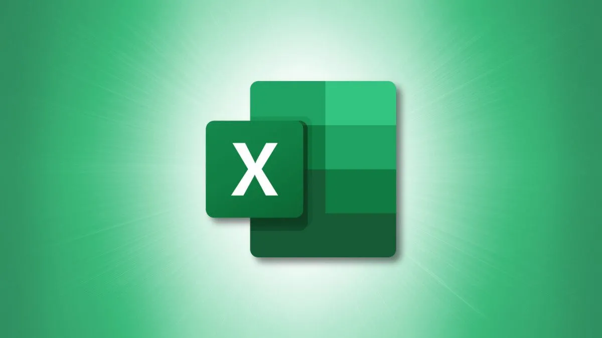 Biểu tượng Microsoft Excel trên nền xanh lá cây, minh họa công cụ bảng tính mạnh mẽ này.