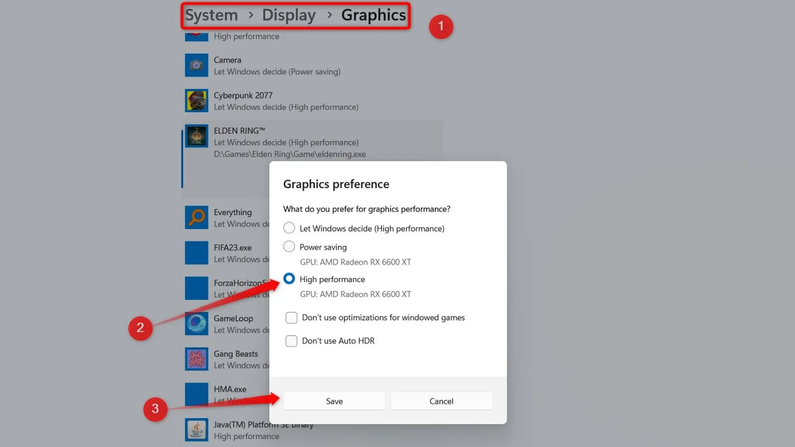 Buộc một ứng dụng hoặc trò chơi sử dụng card đồ họa rời (GPU chuyên dụng) trên Windows.