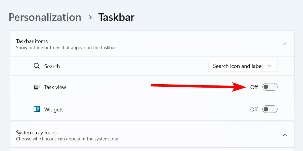 Cách vô hiệu hóa tính năng widget gây phiền toái trên thanh tác vụ Windows 11.