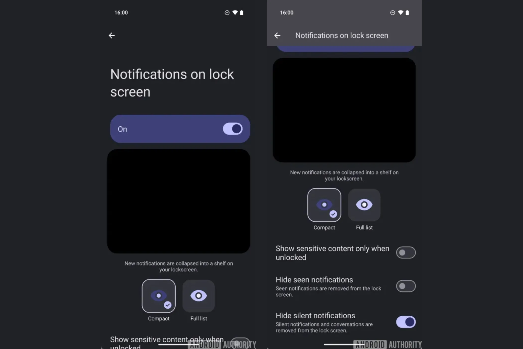 Cài đặt mới &quot;Ẩn thông báo đã xem&quot; trên màn hình khóa Android 16
