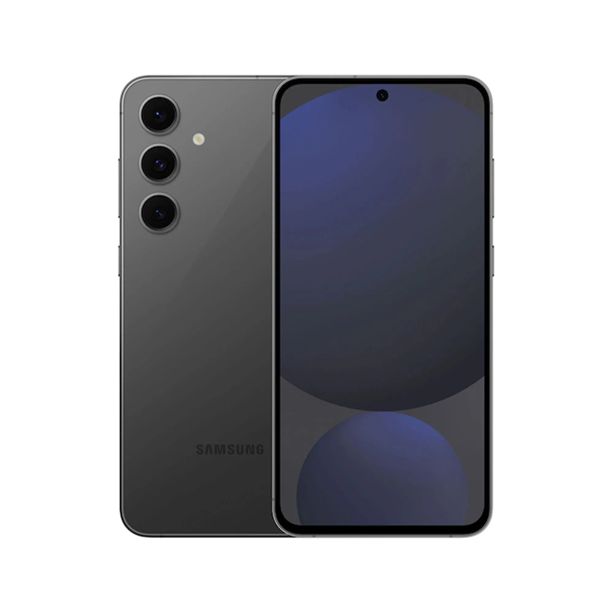 Cận cảnh màn hình hiển thị của Samsung Galaxy S24 FE trên nền trắng.