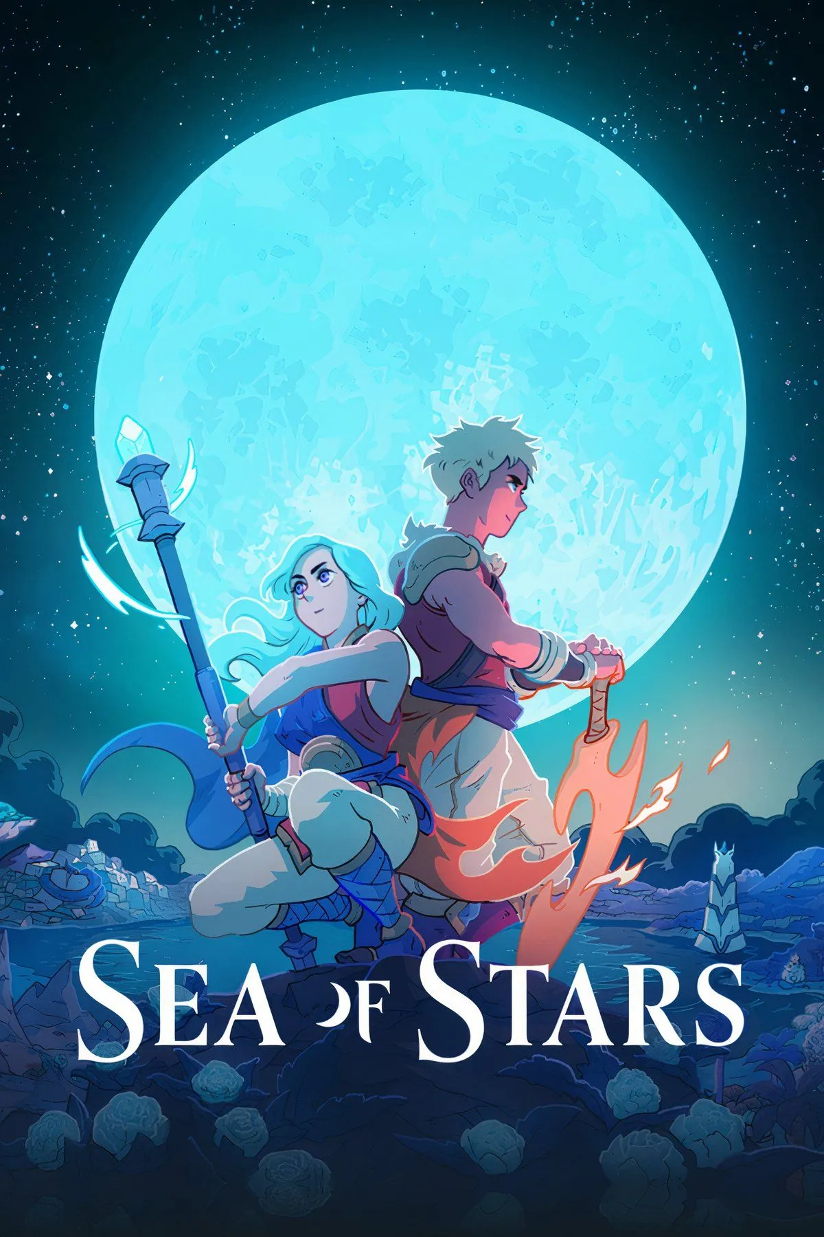 Cảnh đẹp phong cách pixel art trong game indie Sea of Stars, thể hiện sức hút của đồ họa không cần photorealistic.
