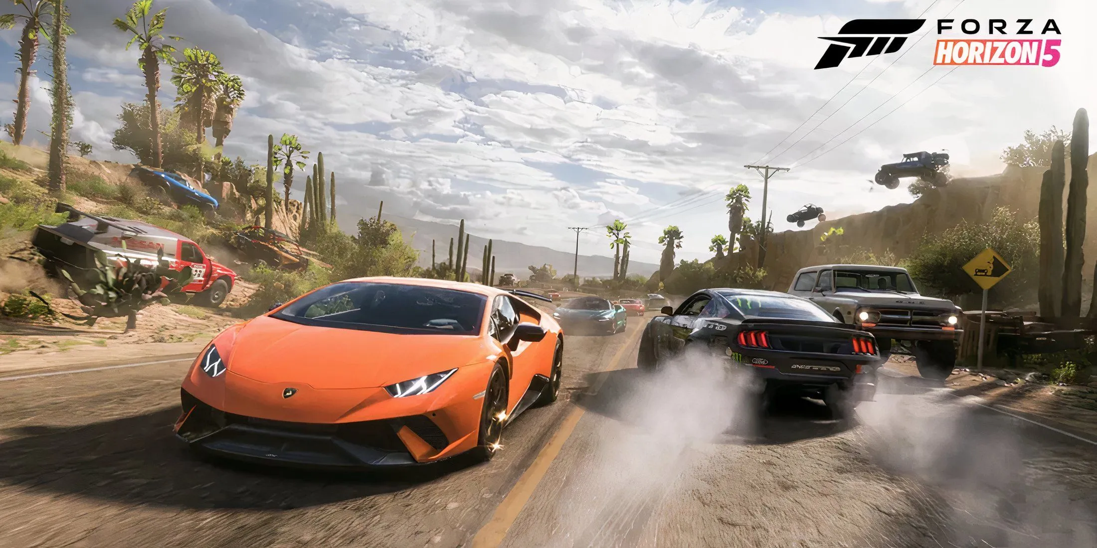Cảnh đua xe ngoạn mục trong Forza Horizon 5 sau bản cập nhật Horizon Realms