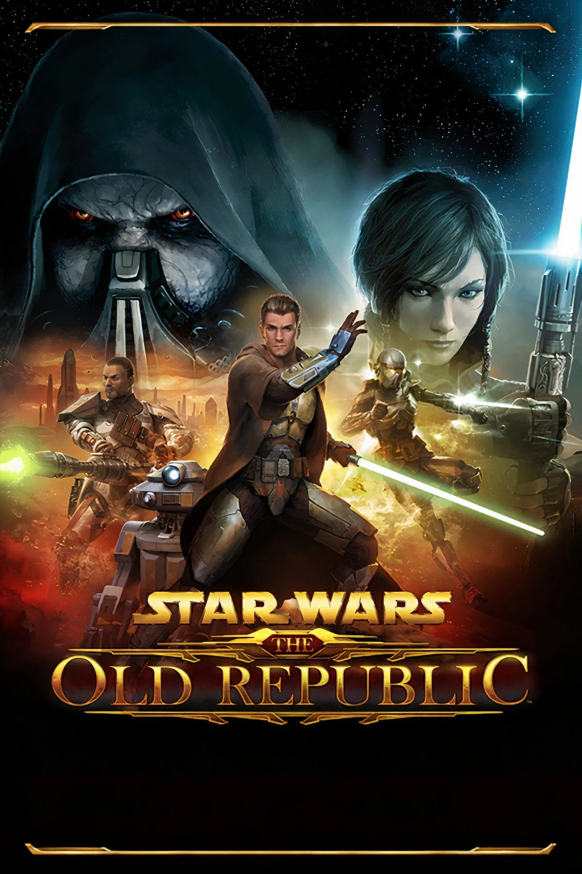 Cảnh tàu vũ trụ và các nhân vật trong Star Wars: The Old Republic