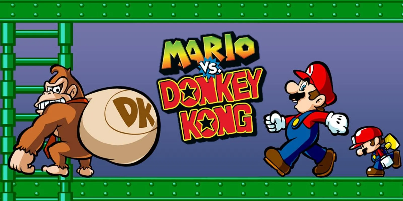 Cảnh từ trailer game Mario Vs. Donkey Kong, thể hiện lối chơi platformer đặc trưng