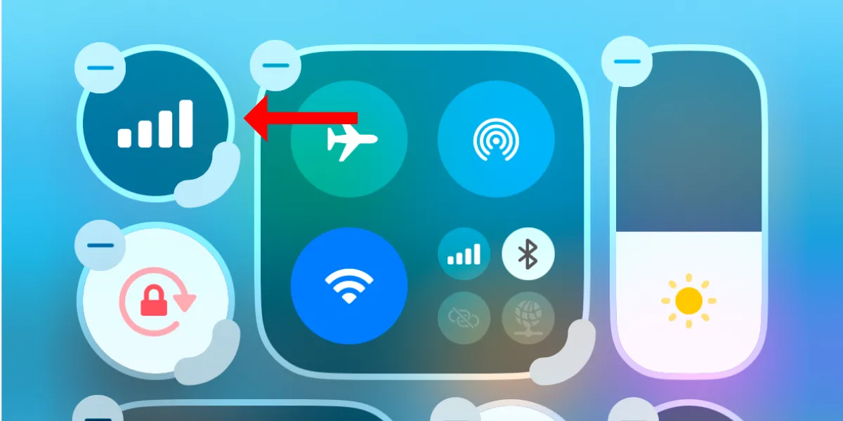 Chế độ chỉnh sửa Control Center iOS 18 hiển thị thao tác kéo thả các điều khiển để sắp xếp lại