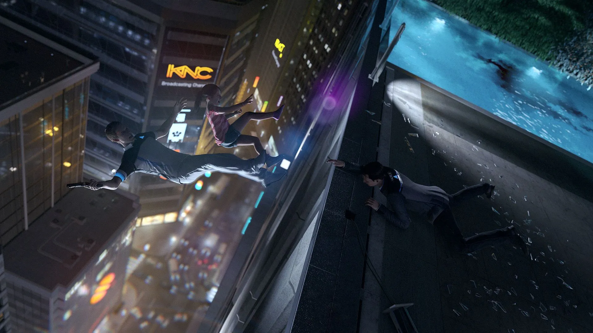 Connor không thể cứu Emma trong một kết cục xấu của game Detroit: Become Human, minh họa sự đa dạng và hệ quả từ các lựa chọn trong game có cốt truyện phân nhánh.