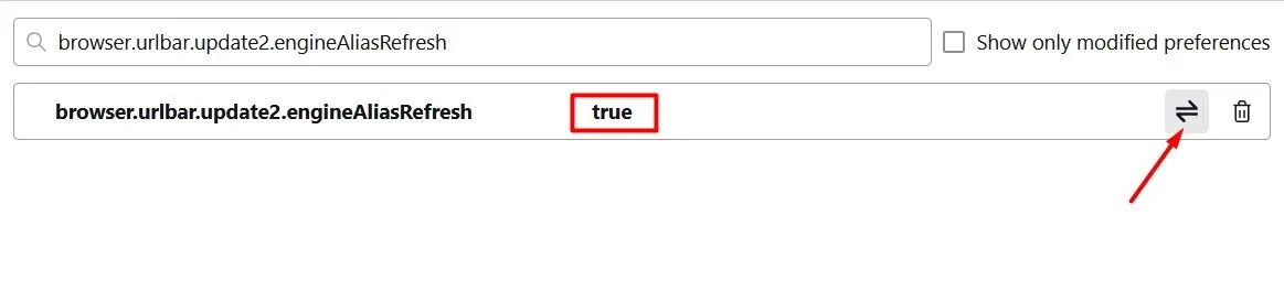 Đảm bảo giá trị True cho cài đặt trong Firefox