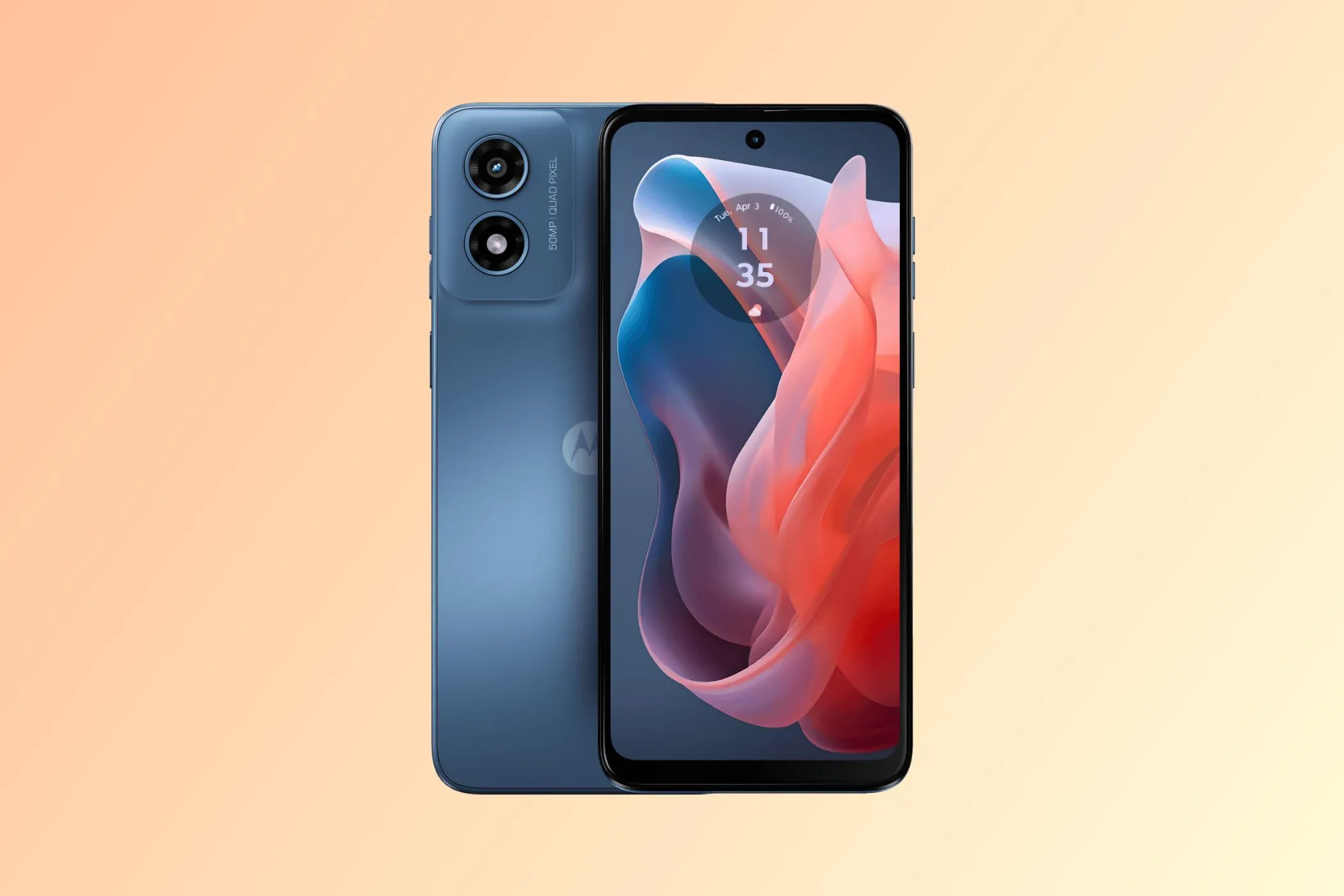 Điện thoại Motorola Moto G Play (2024) màu đen, đại diện cho phân khúc điện thoại Android giá rẻ với hiệu năng tốt.