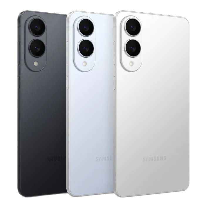 Điện thoại Samsung Galaxy S25 Edge màu đen đang hiển thị màn hình chính
