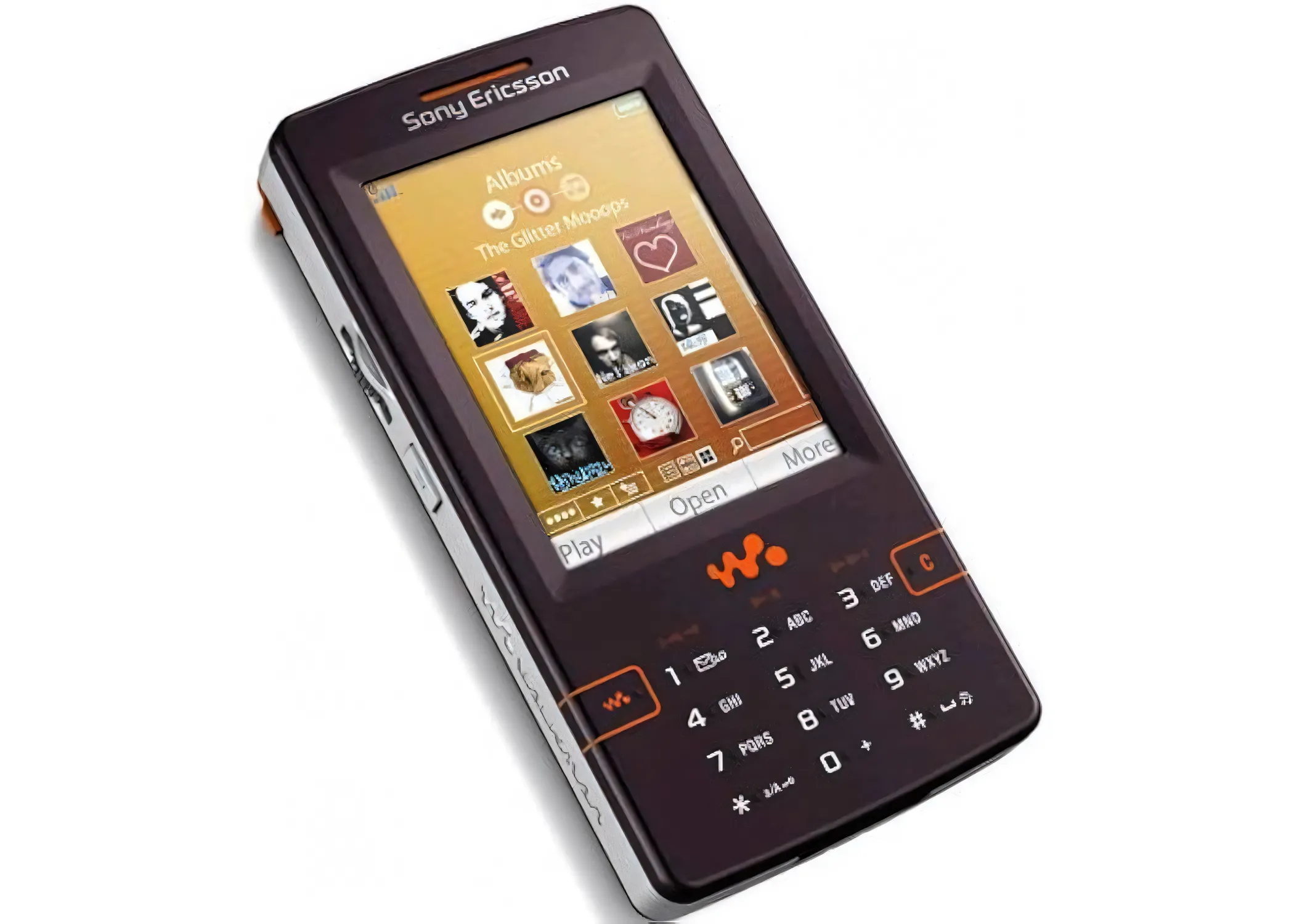 Điện thoại Sony Ericsson W950 với giao diện Symbian UIQ.