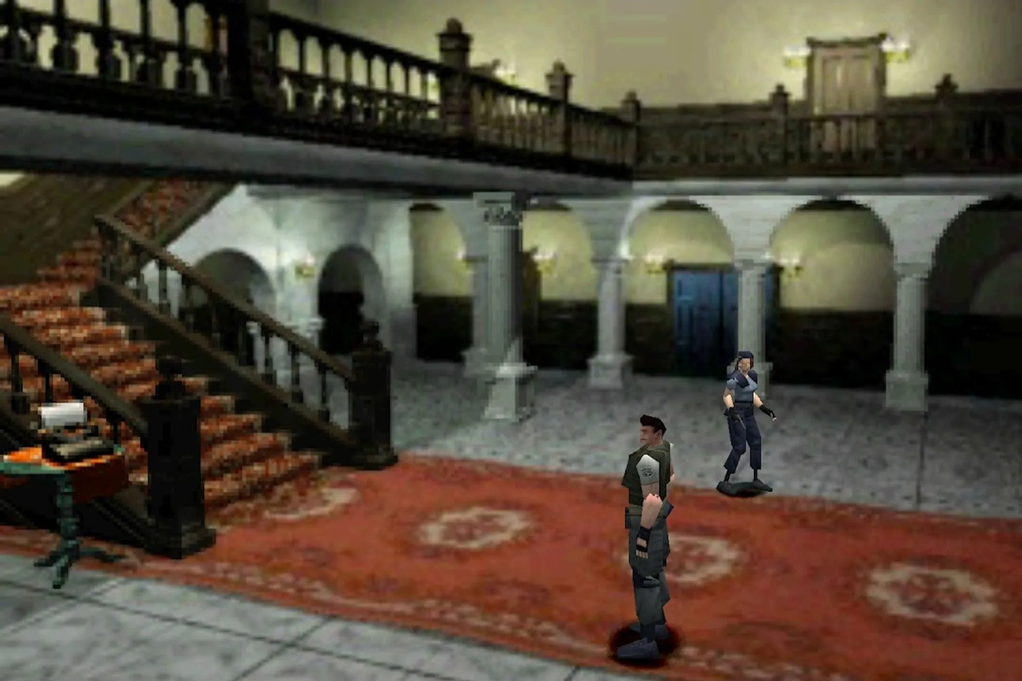 Dinh thự Spencer ma ám trong Resident Evil phiên bản PlayStation 1, tựa game kinh dị sinh tồn từng là một &quot;kế nhiệm tinh thần&quot;.