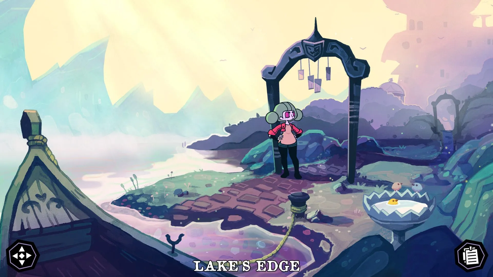 Giao diện giải đố trong game Tangle Tower với các biểu tượng cần được giải mã