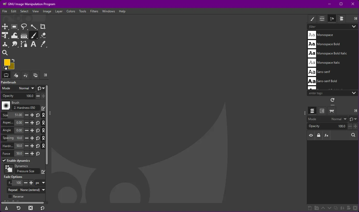 Giao diện người dùng GIMP 3.0 được thiết kế lại với toolkit GTK3 hiện đại