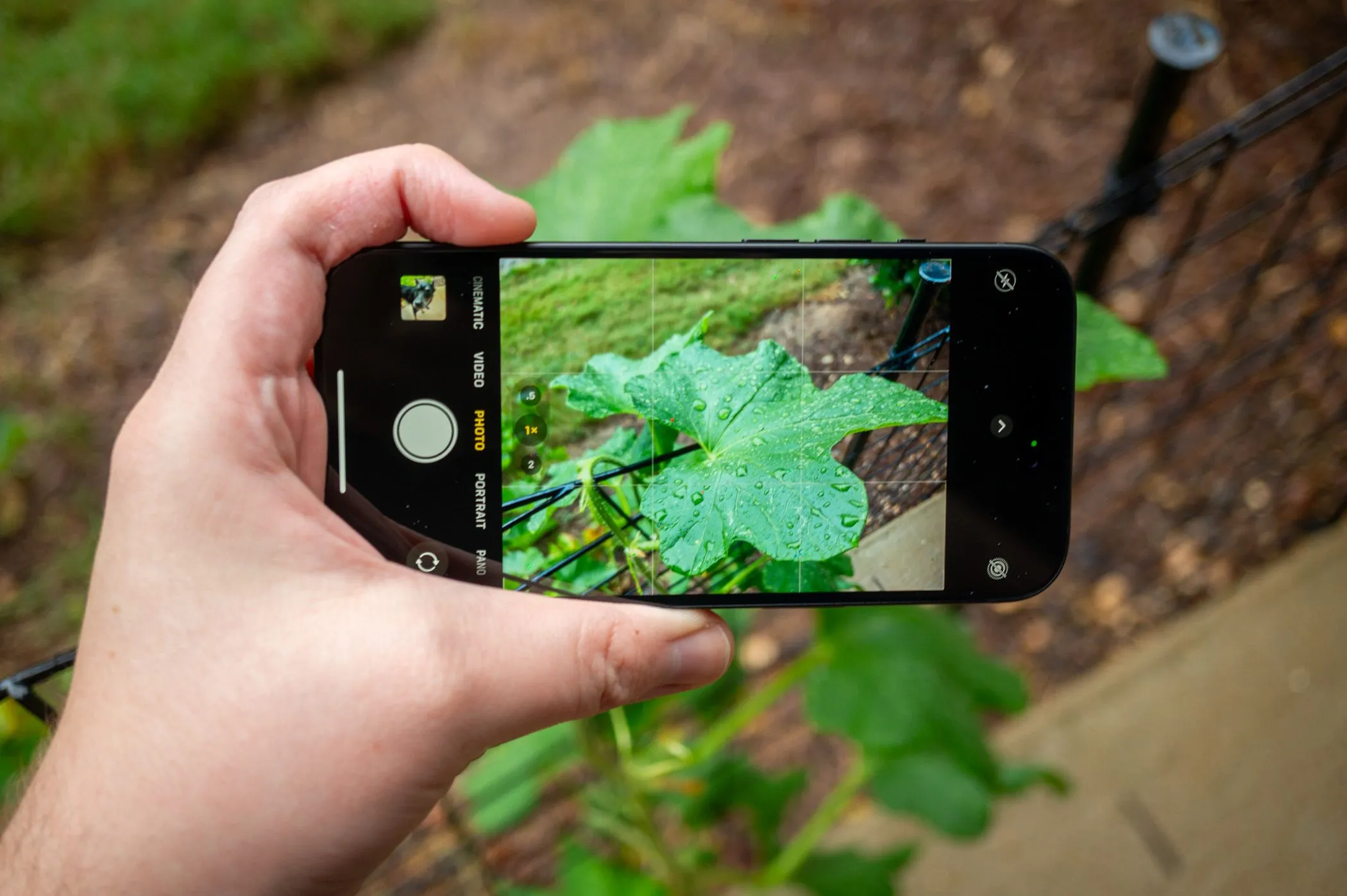 Giao diện ứng dụng camera của Apple iPhone 15