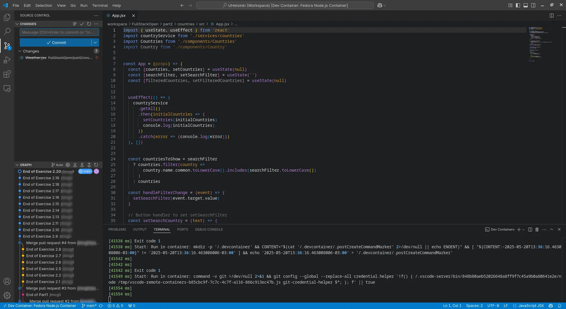 Giao diện Visual Studio Code hiển thị cây lịch sử Git commit, minh họa tính năng tích hợp Git mạnh mẽ và trực quan.